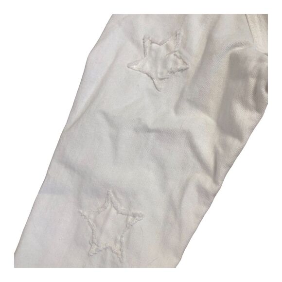 Rails White Knox Stars Women's American Flag Hand Painted Denim Jean Jacket Sz L - Picture 16 of 16